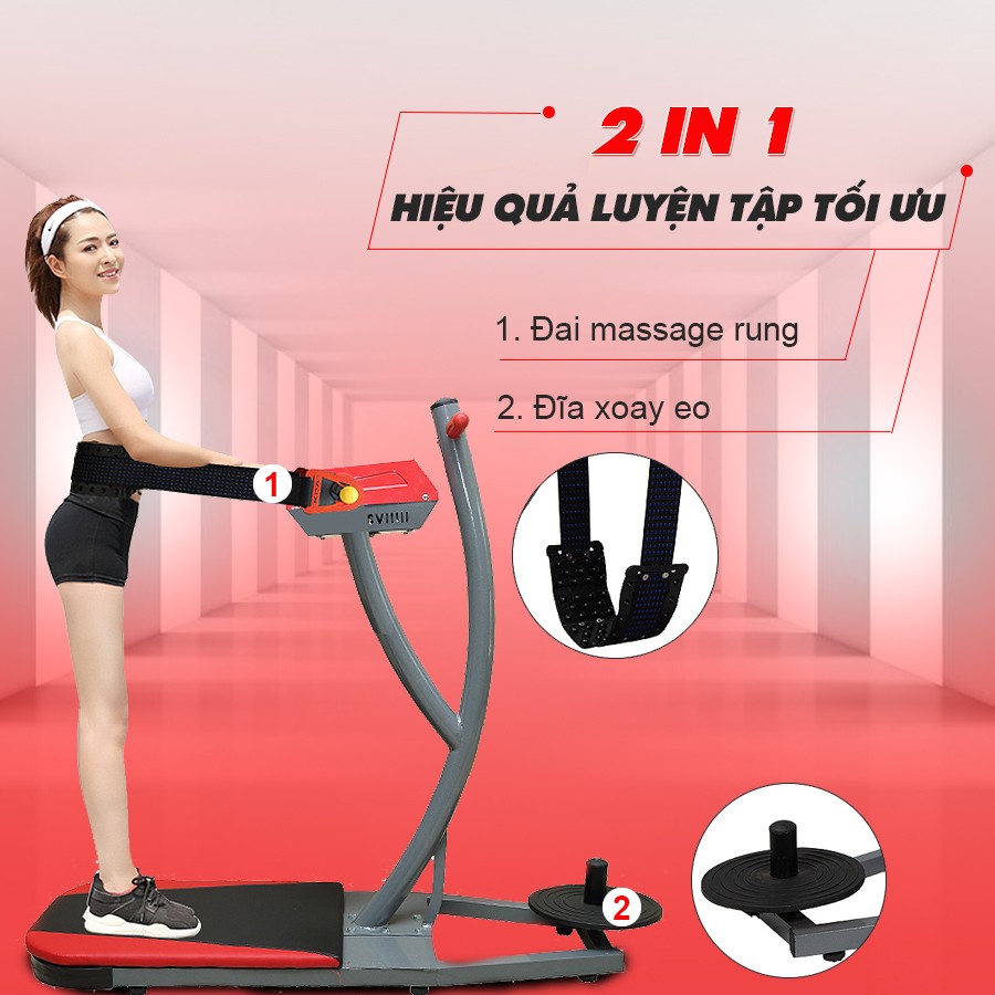 Máy rung bụng đứng Califit Pro 2021 xoay eo